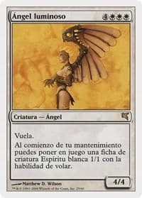 Luminous Angel (Spanish) - "Ángel luminoso" - Magic Encyclopedia 2005 (Salvat/Hachette) - Magic: The Gathering card