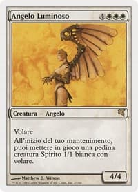 Luminous Angel (Italian) - "Angelo Luminoso" - Magic Encyclopedia 2005 (Salvat/Hachette) - Magic: The Gathering card