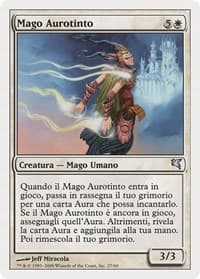Auratouched Mage (Italian) - "Mago Aurotinto" - Magic Encyclopedia 2005 (Salvat/Hachette) - Magic: The Gathering card