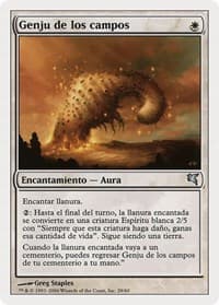 Genju of the Fields (Spanish) - "Genju de los campos" - Magic Encyclopedia 2005 (Salvat/Hachette) - Magic: The Gathering card