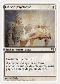 Spirit Link (French) - "Liaison psychique" - Magic Encyclopedia 2005 (Salvat/Hachette) - Magic: The Gathering card