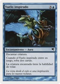 Flight of Fancy (Spanish) - "Vuelo inspirado" - Magic Encyclopedia 2005 (Salvat/Hachette) - Magic: The Gathering card