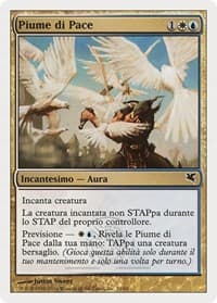 Plumes of Peace (Italian) - "Piume di Pace" - Magic Encyclopedia 2005 (Salvat/Hachette) - Magic: The Gathering card