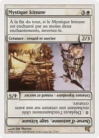 Kitsune Mystic // Autumn-Tail, Kitsune Sage (French) - "Mystique kitsune" - Magic Encyclopedia 2005 (Salvat/Hachette) - Magic: The Gathering card