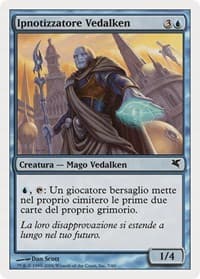 Vedalken Entrancer (Italian) - "Ipnotizzatore Vedalken" - Magic Encyclopedia 2005 (Salvat/Hachette) - Magic: The Gathering card