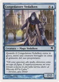 Vedalken Dismisser (Italian) - "Congedatore Vedalken" - Magic Encyclopedia 2005 (Salvat/Hachette) - Magic: The Gathering card