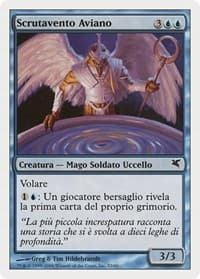 Aven Windreader (Italian) - "Scrutavento Aviano" - Magic Encyclopedia 2005 (Salvat/Hachette) - Magic: The Gathering card