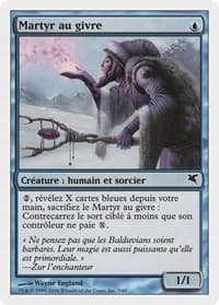 Martyr of Frost (French) - "Martyr au givre" - Magic Encyclopedia 2005 (Salvat/Hachette) - Magic: The Gathering card