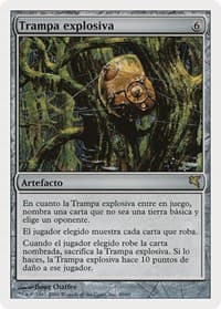 Booby Trap (Spanish) - "Trampa explosiva" - Magic Encyclopedia 2005 (Salvat/Hachette) - Magic: The Gathering card