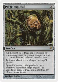 Booby Trap (French) - "Piège explosif" - Magic Encyclopedia 2005 (Salvat/Hachette) - Magic: The Gathering card