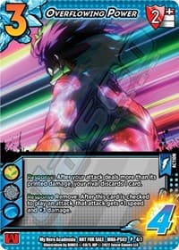 Overflowing Power (Provisional Showdown 2) - UniVersus: My Hero Academia Promo Cards - UniVersus card