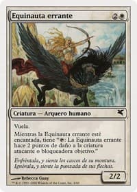 Freewind Equenaut (Spanish) - "Equinauta errante" - Magic Encyclopedia 2005 (Salvat/Hachette) - Magic: The Gathering card