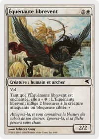 Freewind Equenaut (French) - "Équénaute librevent" - Magic Encyclopedia 2005 (Salvat/Hachette) - Magic: The Gathering card