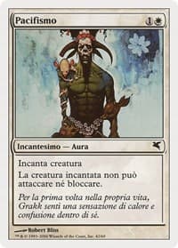 Pacifism (Italian) - "Pacifismo" - Magic Encyclopedia 2005 (Salvat/Hachette) - Magic: The Gathering card
