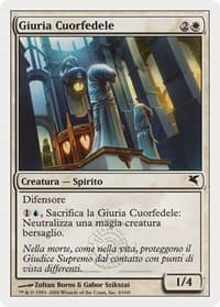 Soulsworn Jury (Italian) - "Giuria Cuorfedele" - Magic Encyclopedia 2005 (Salvat/Hachette) - Magic: The Gathering card