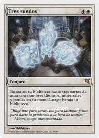 Three Dreams (Spanish) - "Tres sueños" - Magic Encyclopedia 2005 (Salvat/Hachette) - Magic: The Gathering card