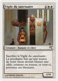 Sanctum Guardian (French) - "Vigile du sanctuaire" - Magic Encyclopedia 2005 (Salvat/Hachette) - Magic: The Gathering card