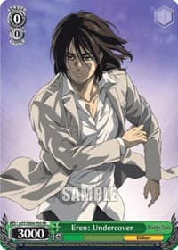 Eren: Undercover (Textless Promo) - Attack On Titan: Final Season - Weiss Schwarz card