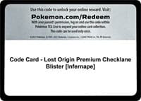 Code Card - Lost Origin Premium Checklane Blister [Infernape] - SWSH11: Lost Origin - Pokemon card