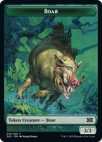 Boar // Treasure Double-Sided Token - Double Masters 2022 - Magic: The Gathering card