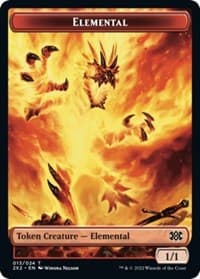 Elemental // Angel Double-Sided Token - Double Masters 2022 - Magic: The Gathering card
