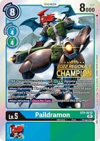 Paildramon (2022 Championship Offline Regional) [Online Champion] - Starter Deck 09: Ultimate Ancient Dragon - Digimon Card Game card