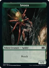 Spider // Monk Double-Sided Token - Double Masters 2022 - Magic: The Gathering card