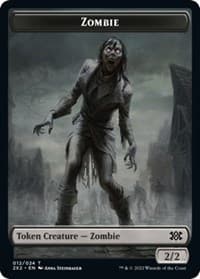 Zombie // Knight Double-Sided Token - Double Masters 2022 - Magic: The Gathering card