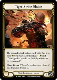 Tiger Stripe Shuko (Golden) - FAB083 - Flesh and Blood: Promo Cards - Flesh and Blood TCG card