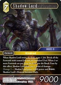 Shadow Lord - Rebellion's Call - Final Fantasy TCG card