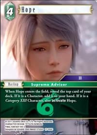 Hope - Rebellion's Call - Final Fantasy TCG card