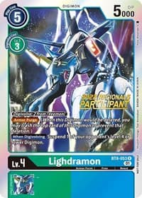 Lighdramon (2022 Championship Offline Regional) [Online Participant] - New Awakening - Digimon Card Game card