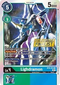 Lighdramon (2022 Championship Offline Regional) [Online Finalist] - New Awakening - Digimon Card Game card