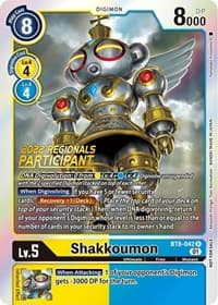 Shakkoumon (2022 Championship Offline Regional) [Online Participant] - New Awakening - Digimon Card Game card