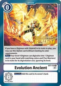 Evolution Ancient (2022 Championship Offline Regional) [Online Finalist] - Next Adventure - Digimon Card Game card