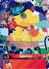 Agumon - BT1-010 (Tamer's Card Set 2 Floral Fun) - Release Special Booster 1.0 - Digimon Card Game card