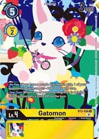 Gatomon - BT2-036 (Tamer's Card Set 2 Floral Fun) - Release Special Booster 1.0 - Digimon Card Game card