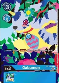 Gabumon - BT1-029 (Tamer's Card Set 2 Floral Fun) - Release Special Booster 1.0 - Digimon Card Game card