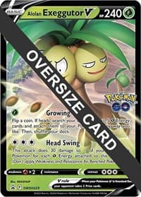 Alolan Exeggutor V - SWSH225 - Jumbo Cards - Pokemon card
