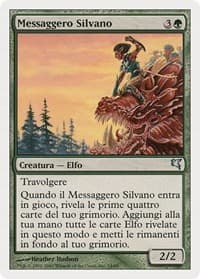 Sylvan Messenger (Italian) - "Messager sylvestre" - Magic Encyclopedia 2005 (Salvat/Hachette) - Magic: The Gathering card