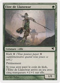 Llanowar Elite (French) - "Élite de Llanowar" - Magic Encyclopedia 2005 (Salvat/Hachette) - Magic: The Gathering card