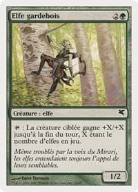 Timberwatch Elf (French) - "Elfe gardebois" - Magic Encyclopedia 2005 (Salvat/Hachette) - Magic: The Gathering card
