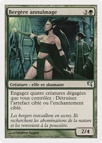 Nullmage Shepherd (French) - "Bergère annulmage" - Magic Encyclopedia 2005 (Salvat/Hachette) - Magic: The Gathering card