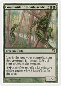 Ambush Commander (French) - "Commandant d'embuscade" - Magic Encyclopedia 2005 (Salvat/Hachette) - Magic: The Gathering card
