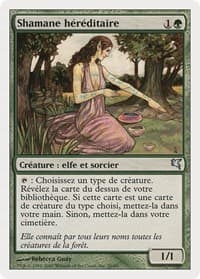 Bloodline Shaman (French) - "Shamane héréditaire" - Magic Encyclopedia 2005 (Salvat/Hachette) - Magic: The Gathering card