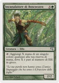 Wirewood Channeler (Italian) - "Canaliseur de Brinbois" - Magic Encyclopedia 2005 (Salvat/Hachette) - Magic: The Gathering card