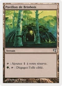 Wirewood Lodge (French) - "Pavillon de Brinbois" - Magic Encyclopedia 2005 (Salvat/Hachette) - Magic: The Gathering card