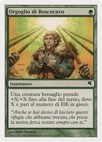 Wirewood Pride (Italian) - "Orgoglio di Boscocavo" - Magic Encyclopedia 2005 (Salvat/Hachette) - Magic: The Gathering card