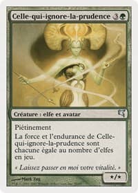 Heedless One (French) - "Celle-qui-ignore-la-prudence" - Magic Encyclopedia 2005 (Salvat/Hachette) - Magic: The Gathering card