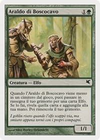 Wirewood Herald (Italian) - "Araldo di Boscocavo" - Magic Encyclopedia 2005 (Salvat/Hachette) - Magic: The Gathering card